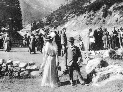 Vittorio Emanuele III e la Regina Elena in Valle Gesso | Archivio APAM