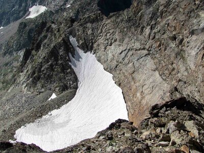 Nevaio della Navonera, versante sud dell'Argentera | M. Contarino/Archivio APAM
